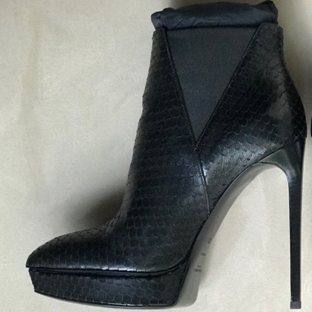 Host Pick! Saint Laurent Black Booties - Picture 6 of 12